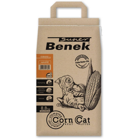 Żwirek dla kota Certech Super Benek Corn Cat Naturalny 14 L