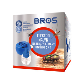 Bros elektrofumigator + płyn 3w1 na muchy, komary i mrówki
