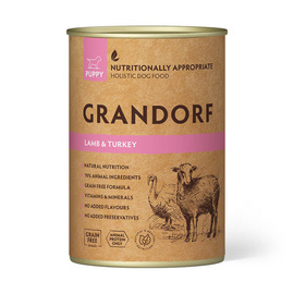 Grandorf Wild Lamb & Turkey Recipe Karma mokra dla psa szczeniaka z jagnięciną i indykiem 400 g