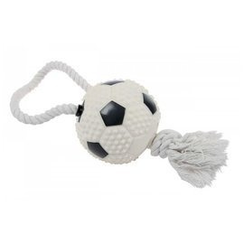 Zolux Zabawka dla psa piłka nożna ze sznurkiem