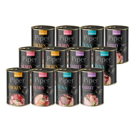 Mokra karma dla kota Piper Animals mix 4 smaków 12 x 400 g