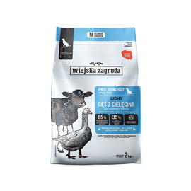 Wiejska Zagroda karma sucha dla psa light gęś z cielęciną 2 kg