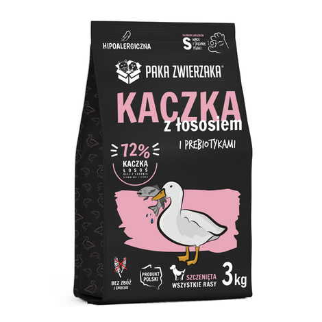 Paka Zwierzaka Seventh Heaven Karma sucha dla psa Kaczka z łososiem S szczenię 3 kg