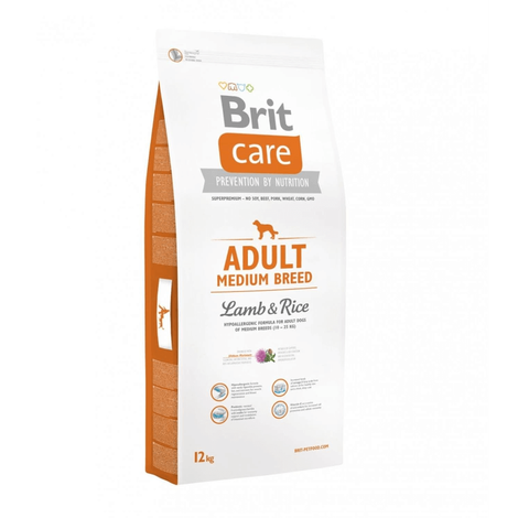 Karma dla psa Brit Care New Adult Medium Breed Lamb & rice 12 kg