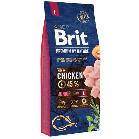 Karma dla psa Brit Premium By Nature Junior Large 15 kg
