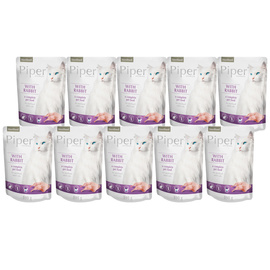 Mokra karma dla kotów Piper Animals Sterilised z królikiem zestaw 10 x 100 g