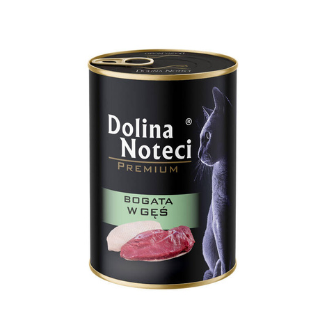 Mokra karma dla kota bogata w gęś Dolina Noteci Premium 400 g