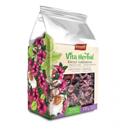 Vitapol Herbal kwiat hibiskusa Przysmak dla gryzoni 70 g