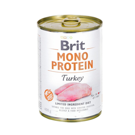 Karma mokra dla psów Brit Mono Protein Turkey 400 g