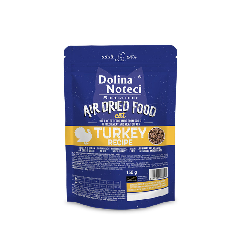 Dolina Noteci Superfood danie z indyka karma suszona dla kota 150 g