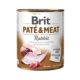Karma mokra dla psa Brit Pate & Meat Rabbit 800 g