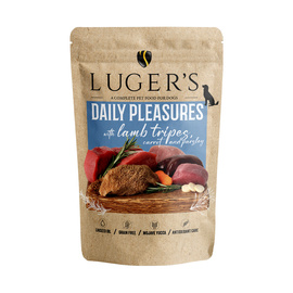 Karma mokra dla psa Luger's Daily Pleasures z żołądkami jagnięcymi, marchewką i pietruszką 500 g