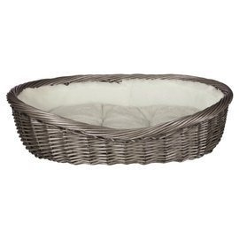 Trixie kosz wiklinowy legowisko dla psa szary 60 cm