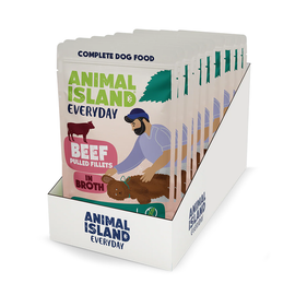 Animal Island Everyday Karma mokra dla psa saszetki wołowina w rosole 10 x 150 g