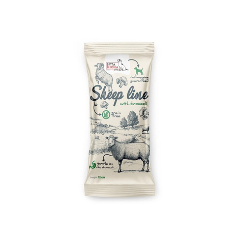 Syta Micha Sheep Line kość do żucia dla psa do żucia owca z brokułem 12 cm