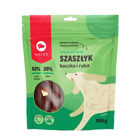 Maced Szaszłyk kaczka i ryba przysmak dla psa 500 g