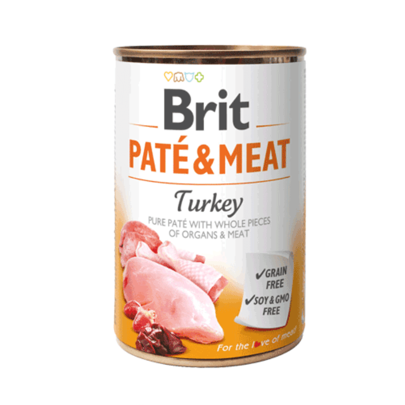 Karma dla psa Brit Pate & Meat Dog Indyk 400g