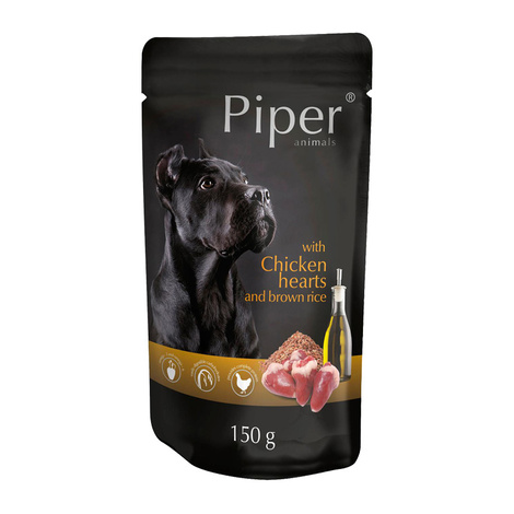 Mokra karma dla psa Piper Animals z sercami kurczaka i ryżem 150 g