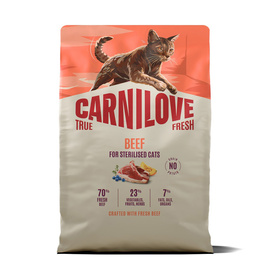 Carnilove Cat True Fresh Karma sucha dla kotów sterylizowanych Wołowina 2 kg