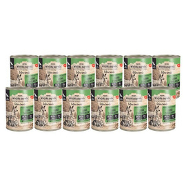 Wiejska Zagroda Leśne smaki Sarna z królikiem zestaw 12 x 400 g Karma mokra dla psa (dorosły)