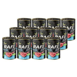 Mokra karma dla kotów sterylizowanych z jagnięciną Rafi Cat Adult zestaw 12 x 400 g