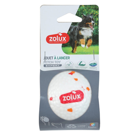 Zolux Etpu Zabawka dla psa wytrzymała piłka do aportowania z piszczałką 8 cm