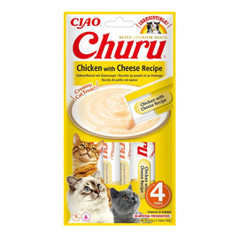 Inaba Cat Churu Przysmak dla kota o smaku kurczaka z serem 4 x 14 g