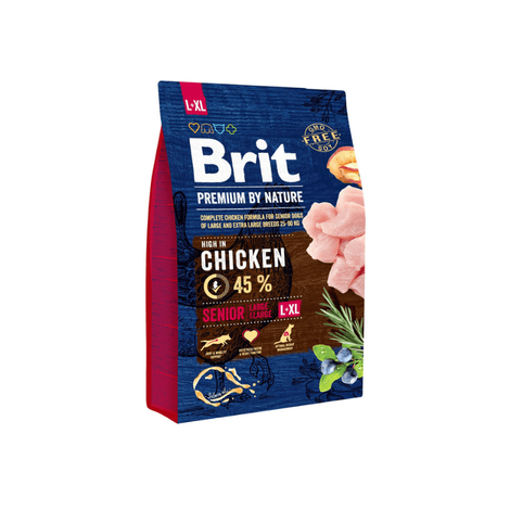 Karma sucha Brit Premium by Nature Senior L + XL 3 kg