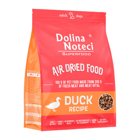 Dolina Noteci Superfood danie z kaczki karma suszona dla psa 1 kg