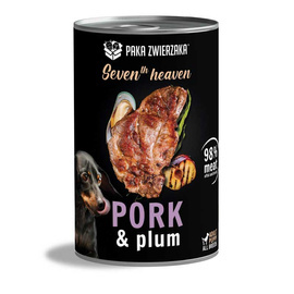 Paka Zwierzaka Seventh Heaven Karma mokra dla psa Pork & Plum Schab ze śliwką 400 g
