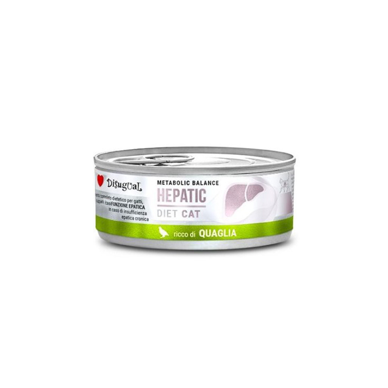 Disugual weterynaryjna Hepatic karma mokra dla kota przepiórka 85 g