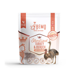 Bemo Cat Sterilised Turkey & Ostrich – karma sucha dla kota z indykiem i strusiem 2,5 kg