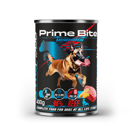Game Dog Prime Bite Karma mokra dla psa Wołowina z marchewką 400 g