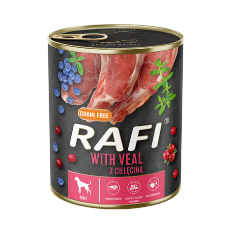 Mokra karma dla psa Rafi z cielęciną 800 g