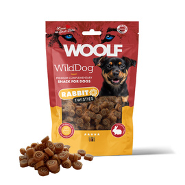 Woolf WildDog Twisties Przysmak dla psa z królikiem i dorszem 100 g