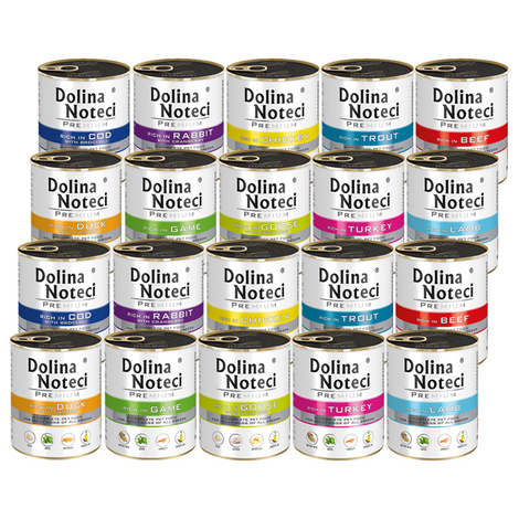 Mokra karma dla psa Dolina Noteci Premium mix smaków 20 x 800 g