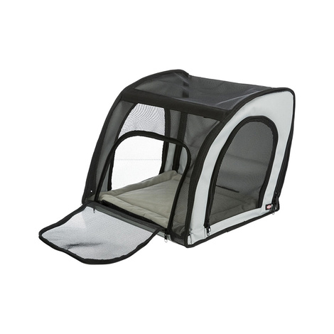 Trixie fotel samochodowy dla psa szary/czarny 44 x 37 x 40 cm