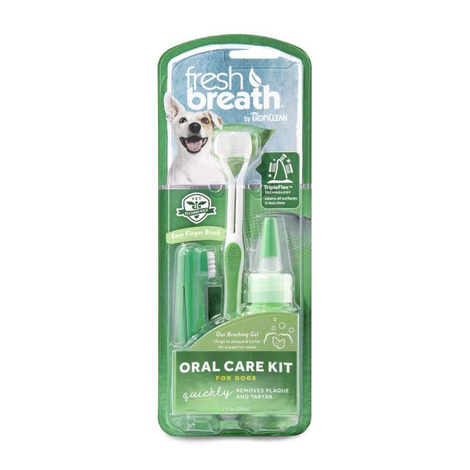 FRESH BREATH ORAL CARE KIT LARGE RASY ŚREDNIE I DUŻE Zestaw doczyszczenia zębów psów i kotów - rasy średi duże