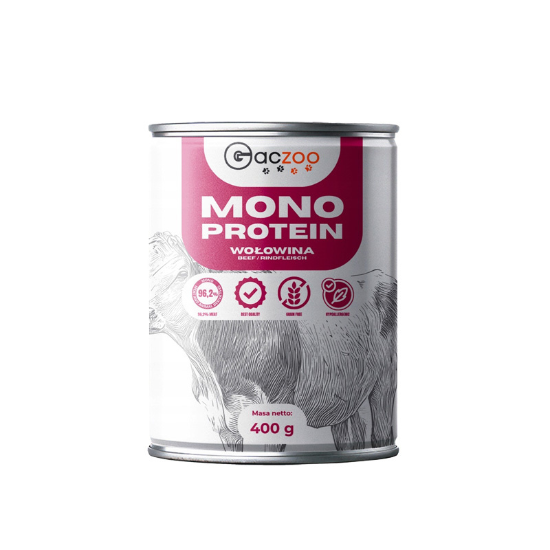 Gaczoo Mono Protein karma mokra dla psa wołowina 400 g