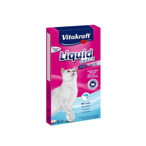 Przysmak dla kota Vitakraft Cat Liquid-Snack z Łososiem 6x15g