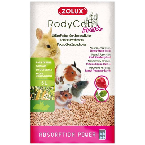 Podściółka roślinna Zolux RodyCob Fresh truskawka-bazylia 5l