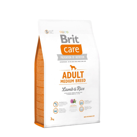 Karma dla psa Brit Care New Adult Medium Breed Lamb & rice 3 kg