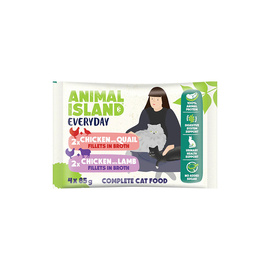 Animal Island Everyday Karma mokra dla kota kurczak z jagnięciną i kurczak z przepiórką 4 x 85 g