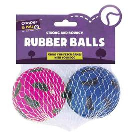 Cooper & Pals Gumowe piłki zabawki dla psa 2 szt.
