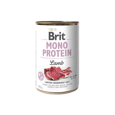 Brit MONOPROTEIN Jagnięcina - karma mokra dla psów 400 g 