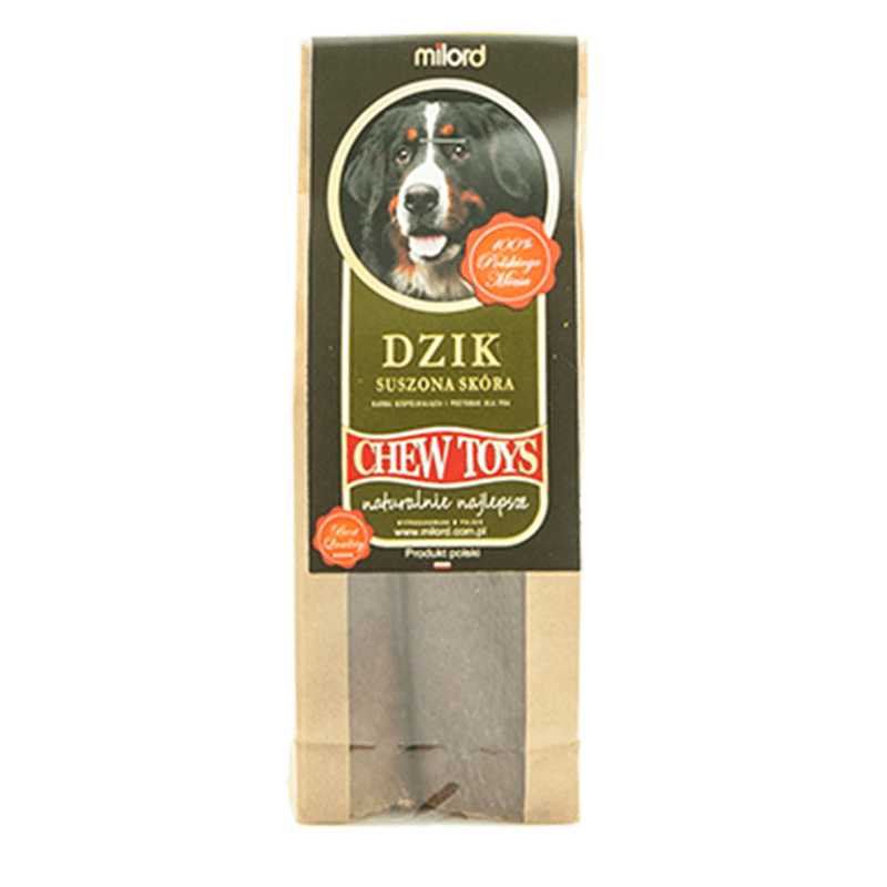 Milord Gryzak dla psa suszona skóra dzika 100 g