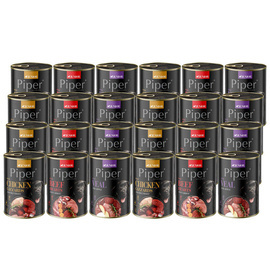 Piper Animals Junior Mokra karma dla psa mix smaków 24 x 400 g