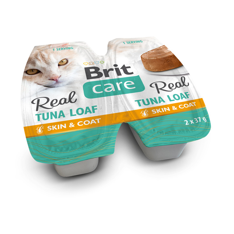 Brit Care Cat Duo Cup Real Tuna mokra karma dla kota Loaf 2 x 37 g