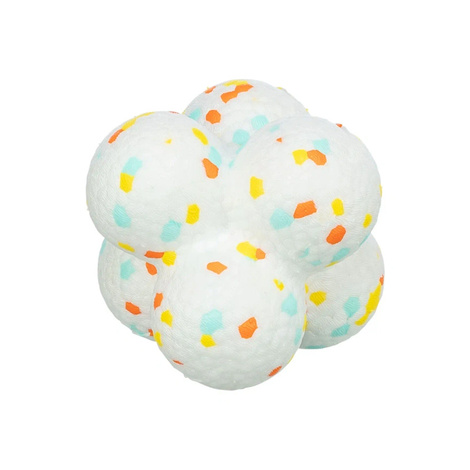 Trixie Light & Strong Piłka Bubble zabawka dla psa, biała/wielokolorowa 8 cm