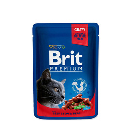 Karma mokra dla kota Brit Cat Adult Wołowina z groszkiem 100 g
